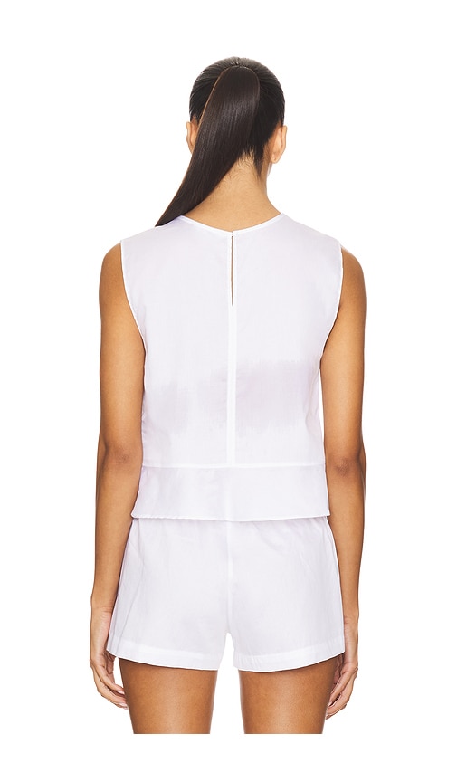  Leset Oberteil Mit Schösschen Yoko In White. Größe M. Also In L. 