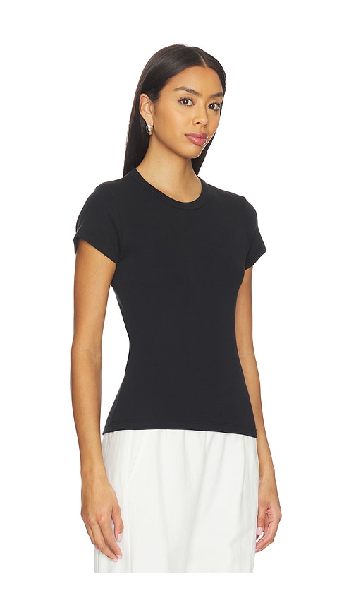 Leset Pointelle Mini Short In Black
