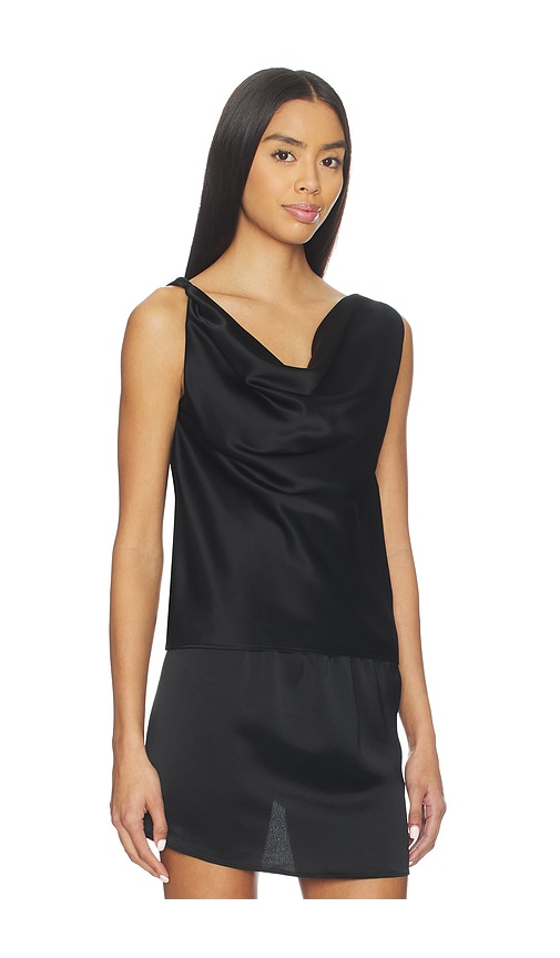 Leset Barb Shell Top In Black