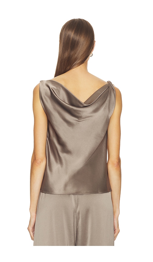 Leset Barb Shell Top In Taupe. Size S. Also In M, L. 