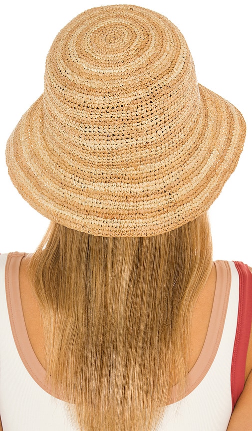 Shop L*space Isadora Hat In Natural Stripe