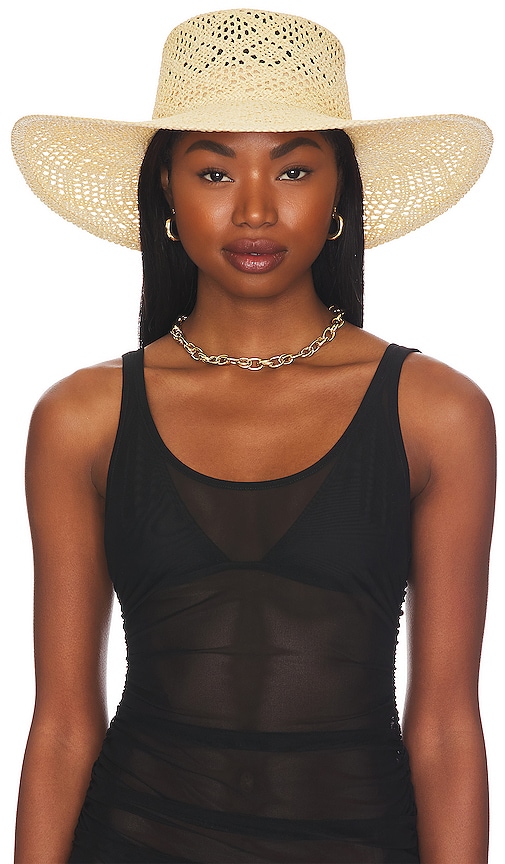 L*Space bungalow hat L*Space Bungalow Hat In Natural – Sandpipers main image 3