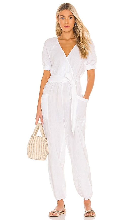 LSPACE Shore Thing Jumpsuit in White | REVOLVE