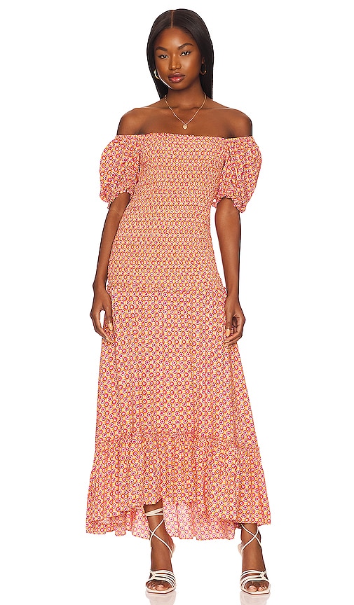 L SPACE Simone Maxi Dress in Summatime Check REVOLVE