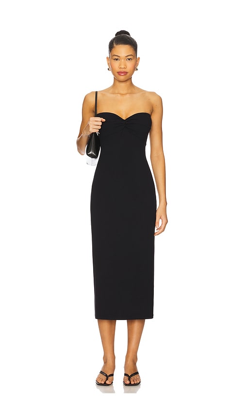 L*space Lspace Lisette Strapless Rib Cover-up Dress In Black