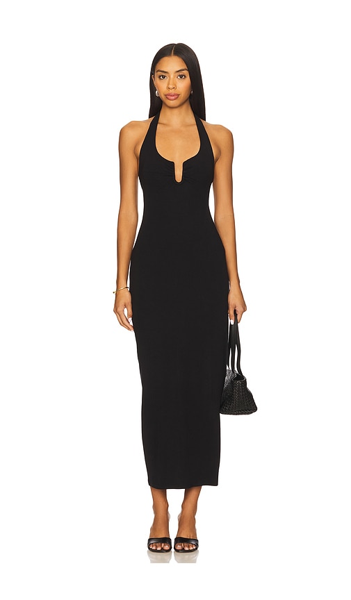 L*space Lspace La Femme Cover-up Halter Maxi Dress In Black
