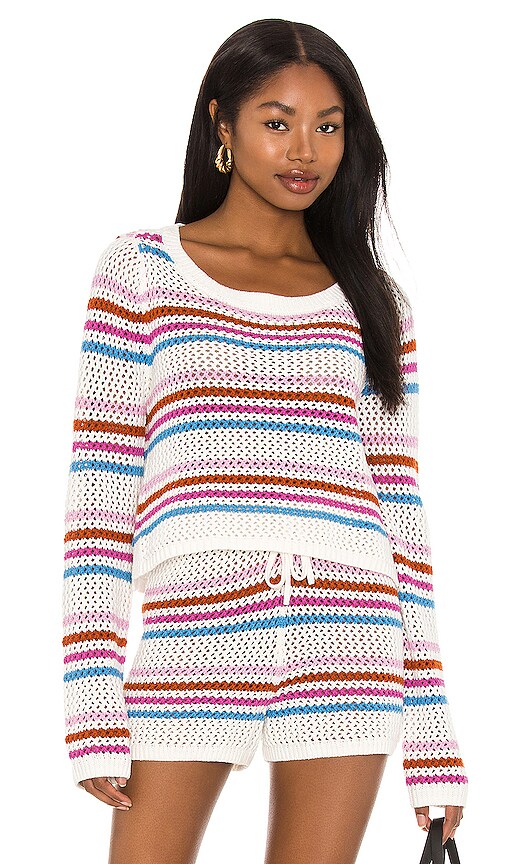LSPACE On The Horizon Sweater in Sea Island Stripe