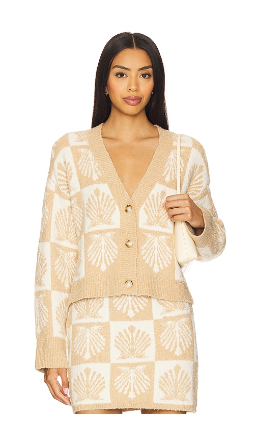 Shell Be There Cardigan in Tan. - size XS (also in L, M, S, XL)