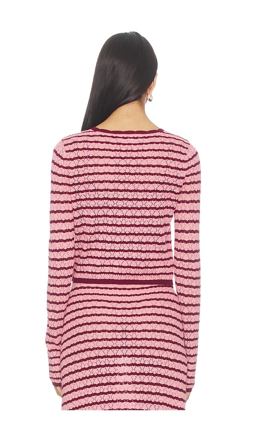  Lspace Cardigan Rosalie In Pink,burgundy. Größe S. Also In Xs, M, L, Xl. 