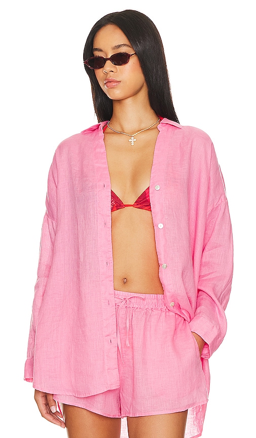 ANINE BING Mika Top in Pink