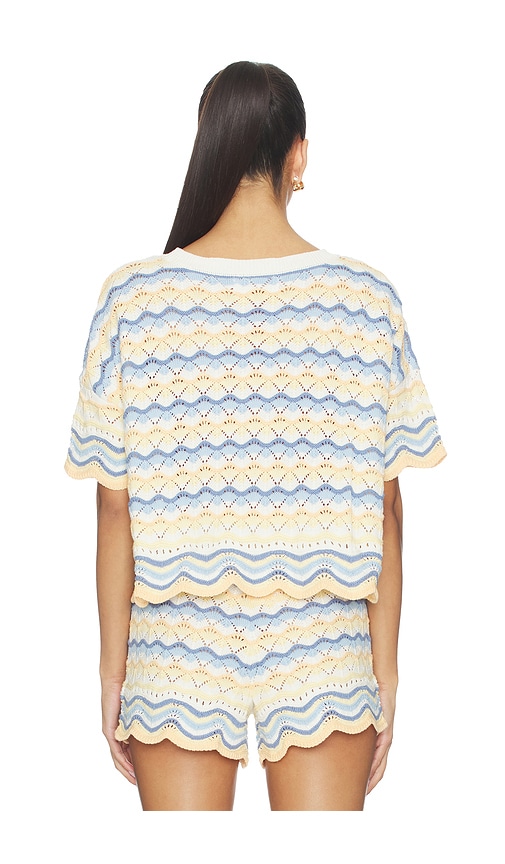  Lspace Sunchaser Top In Blue,lemon. Size M. Also In L, Xl. 