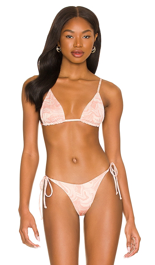 LSPACE Brittany Bikini Top in All Swirled Up