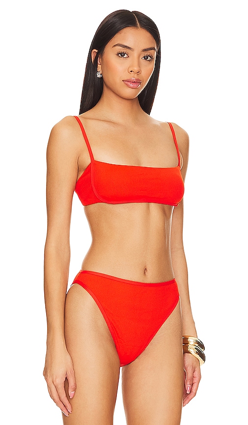 Shop L*space Hazel Bikini Top In Pimento