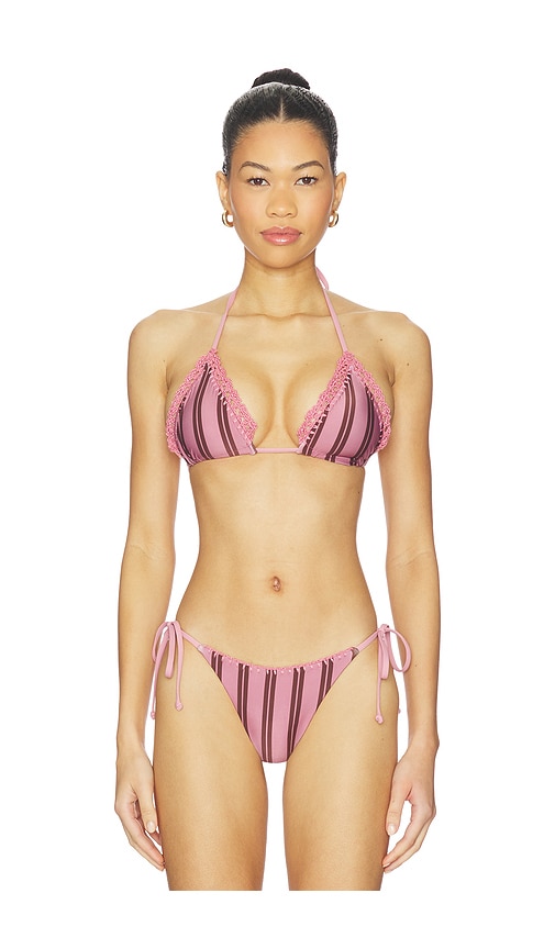 L*space Samba Bitsy Bottoms On The Stripe Side In Brown