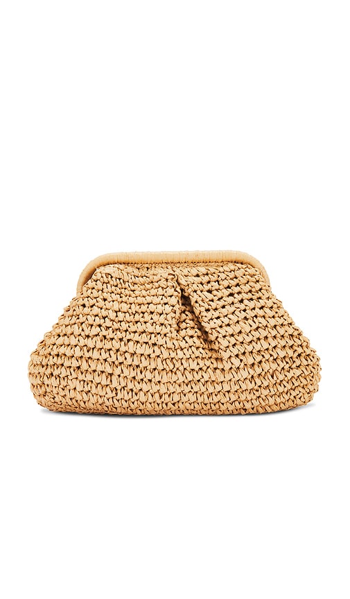 L*space Lspace Harmony Convertible Raffia Clutch In Brown