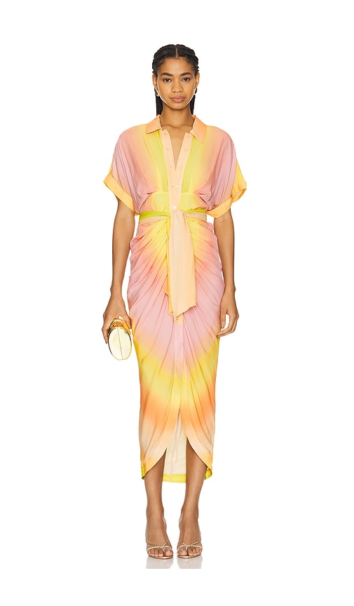 Le Superbe Miko Dress In Ombre Sunset