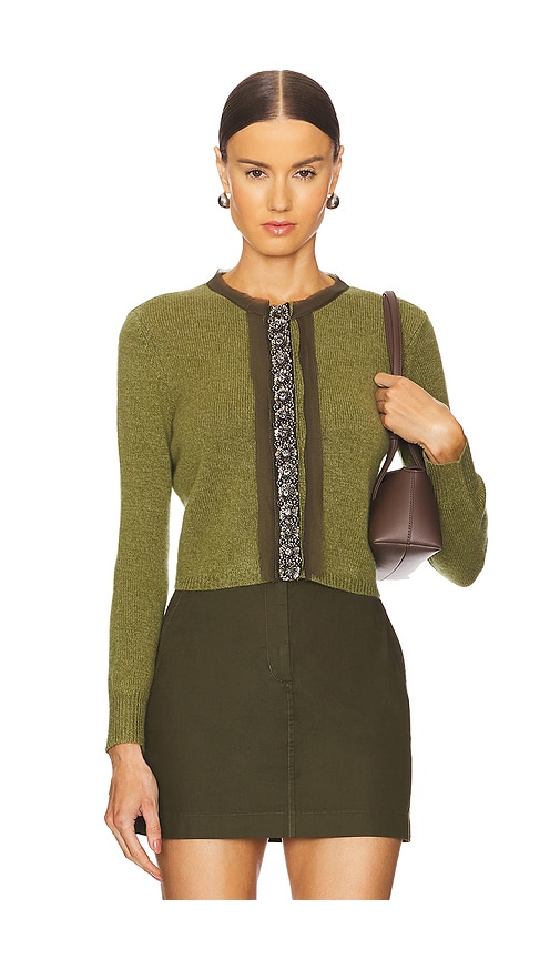 Le Superbe Coquette Cardi In Pesto