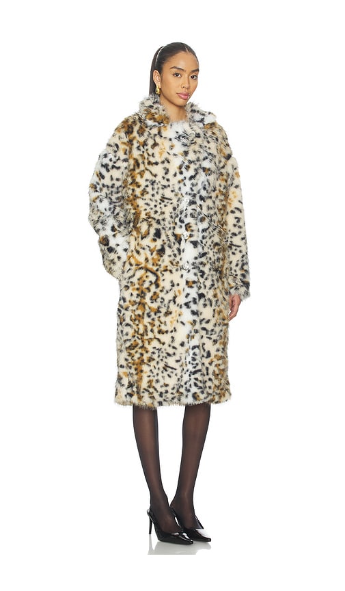 Le Superbe Anora Coat In Animal Print