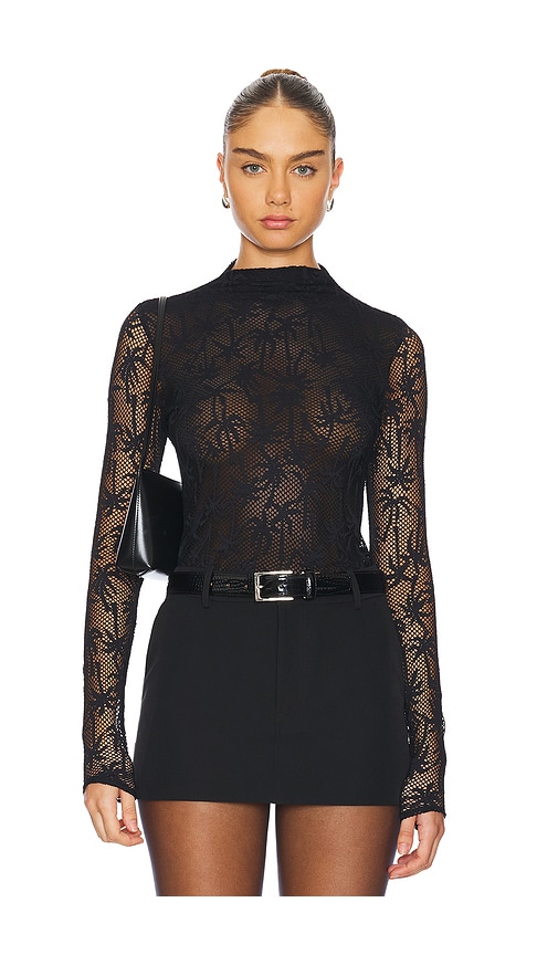 Shop Le Superbe Palm Beach Palm Top In Black