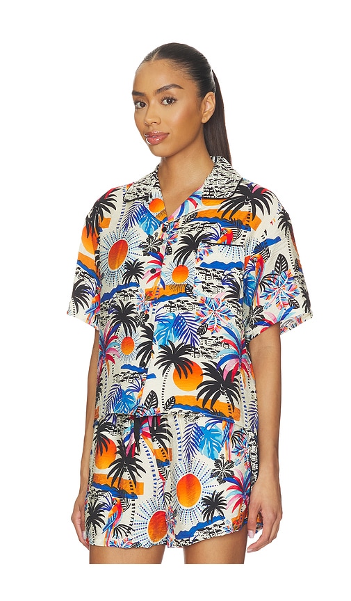  Le Superbe Resort-shirt A Few Palms In White,blue. Größe Xs. Also In S, L. 