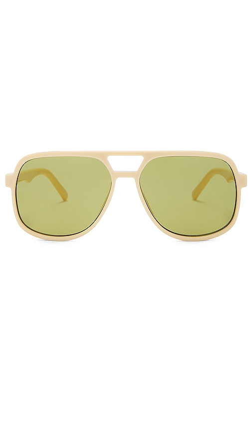 Le Specs Trailbreaker Sunglasses in Ivory.