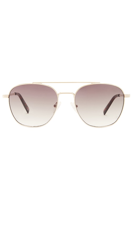 Shop Le Specs Metaphor Sunglasses In 金色