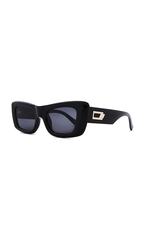 Shop Le Specs Dopamine Sunglasses In Ë¸”ëž™