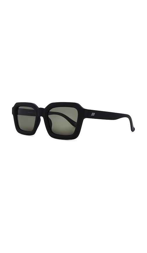 Shop Le Specs Impossible Sunglasses In Matte Black