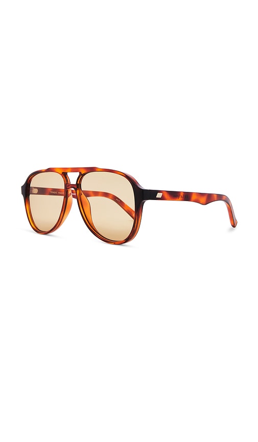 Shop Le Specs Tragic Magic Sunglasses In Brown