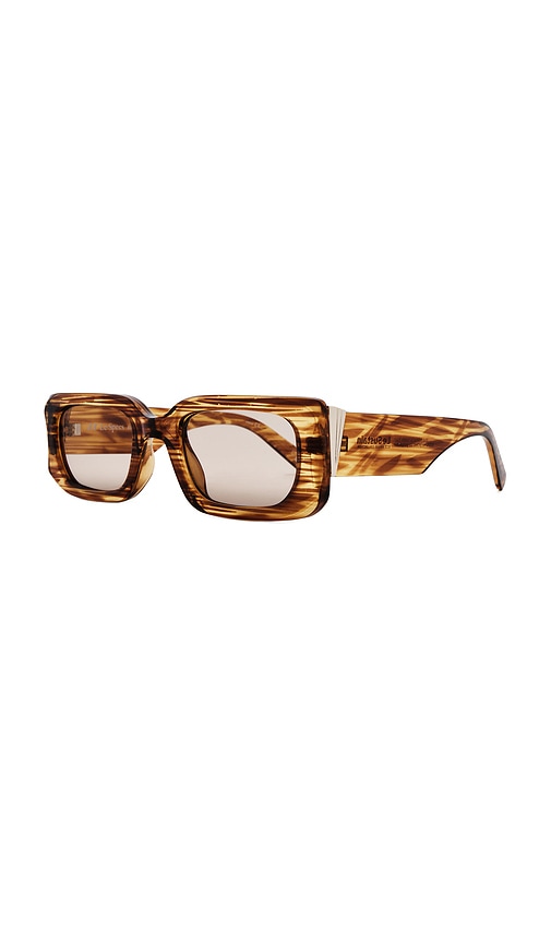 Shop Le Specs Rippled Rebel Sunglasses In Woodstripe