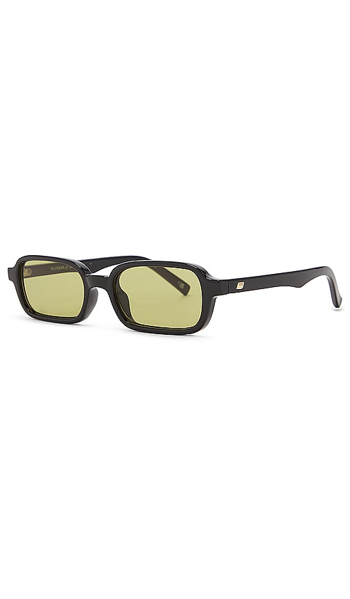 Shop Le Specs Pilferer Sunglasses In Black