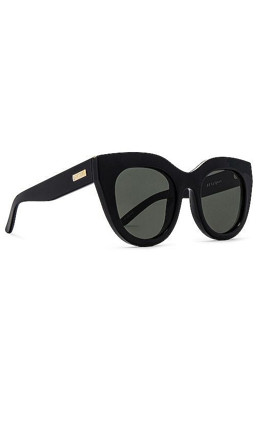 Shop Le Specs Air Heart Sunglasses In Black