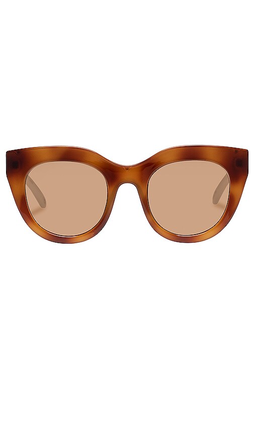 Le Specs Air Heart in Brown.