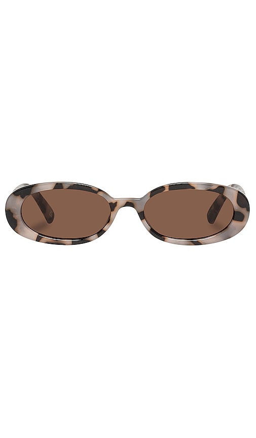 Shop Le Specs Outta Love In Cookie Tort & Smokey Brown Mono