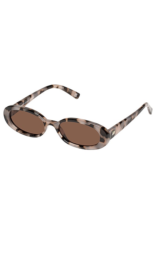 Shop Le Specs Outta Love In Cookie Tort & Smokey Brown Mono