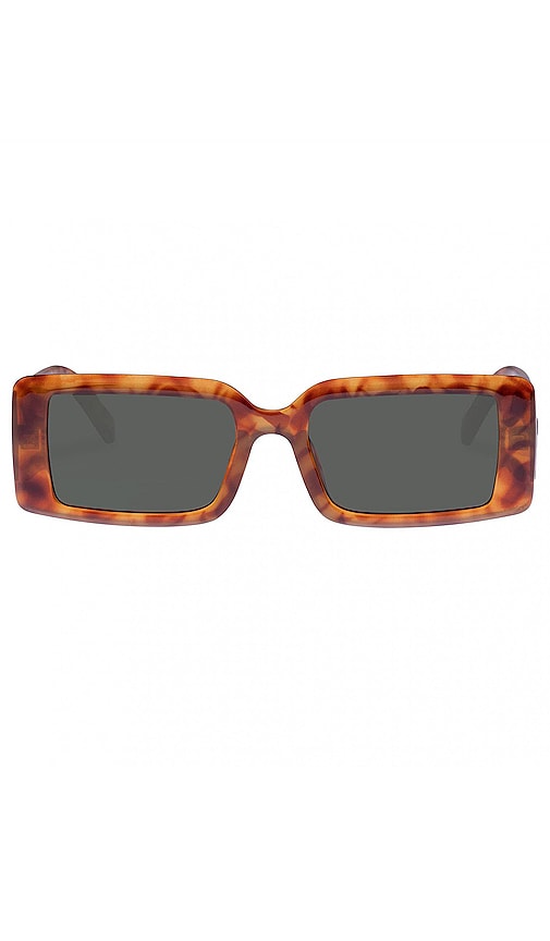 Le Specs The Impeccable Alt Fit in Toffee Tort & Green Mono