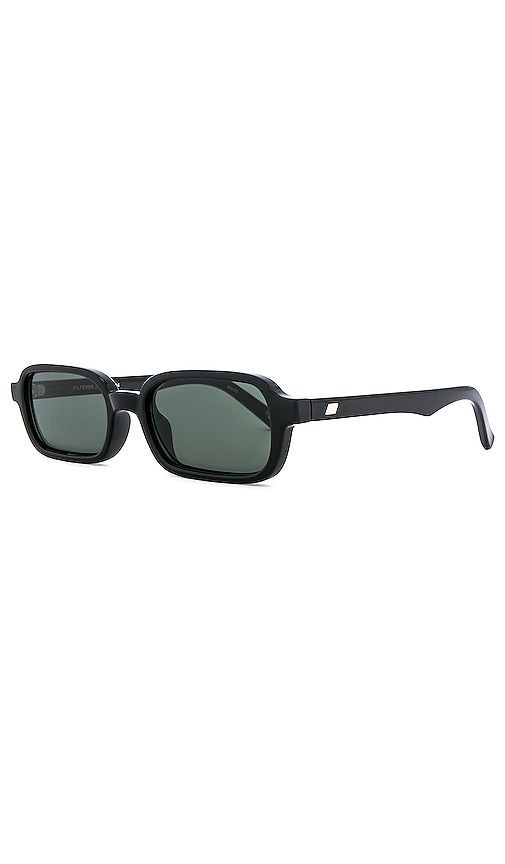 Shop Le Specs Pilferer In Black & Khaki Mono