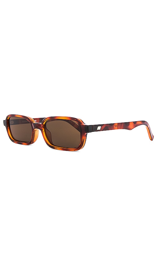 Shop Le Specs Pilferer In Toffee Tort & Brown Mono