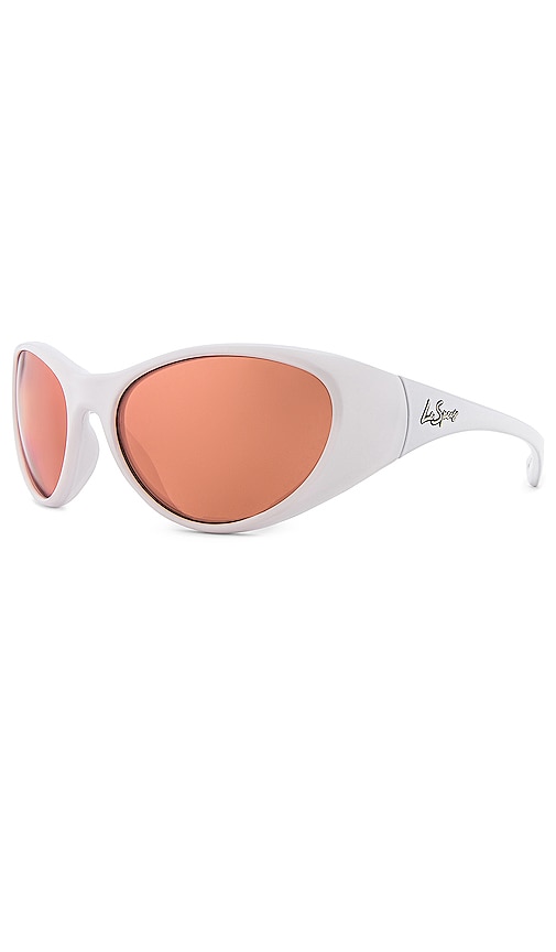 Shop Le Specs Dotcom Limited Edition Sunglasses In Metallic Silver