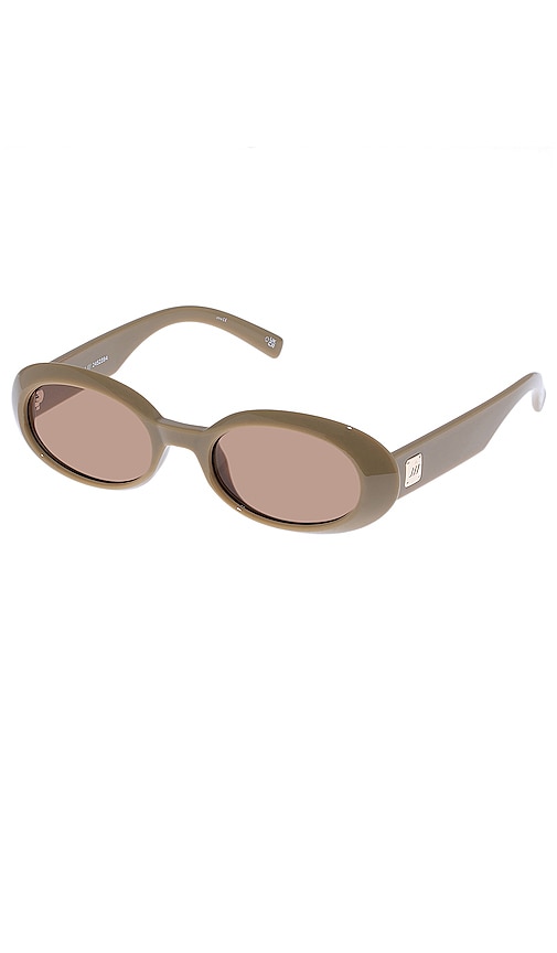 Shop Le Specs Work It! In Biscotti & Light Brown Mono