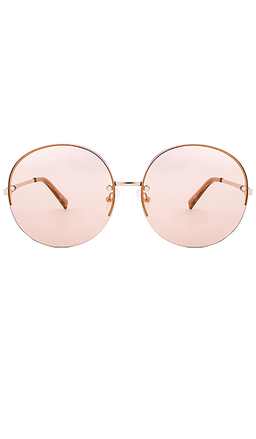 Le Specs Say My Name in Rose Gold Blush Gold Flash REVOLVE