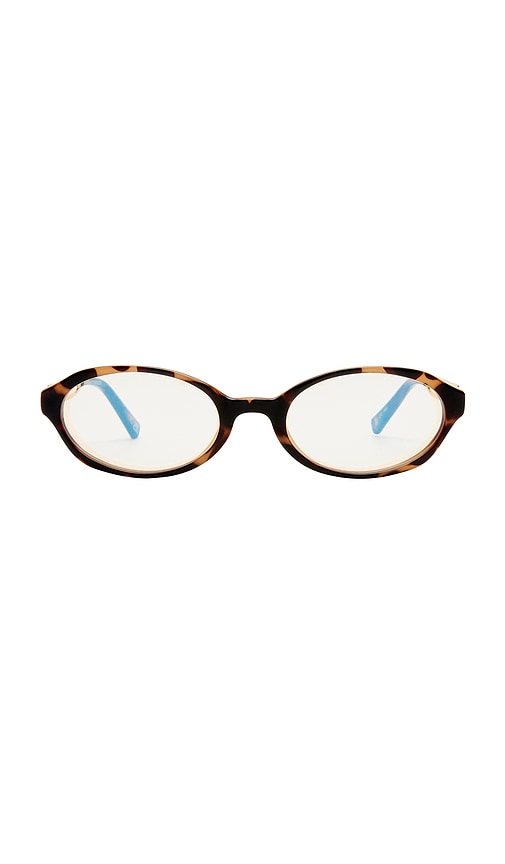 Le Specs Lunita Blue Light Glasses In Brown