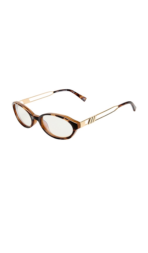 Le Specs Lunita Blue Light Glasses In Brown