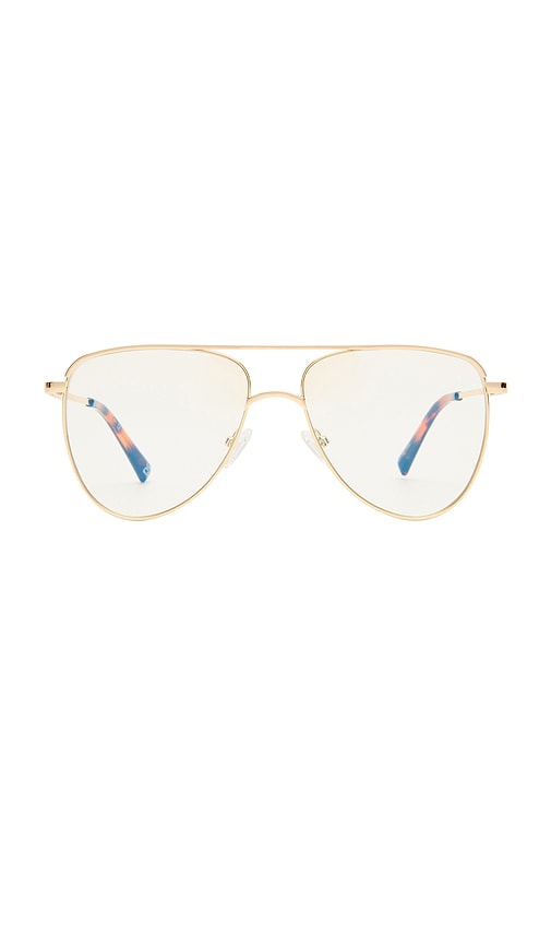 Le Specs The Duke Blue Light Glasses In Gold