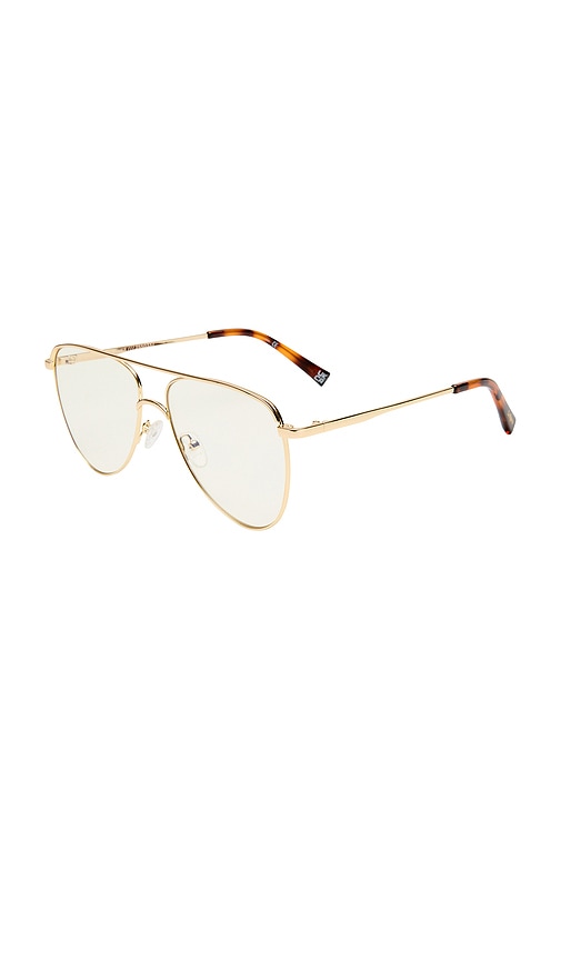 Le Specs The Duke Blue Light Glasses In Gold