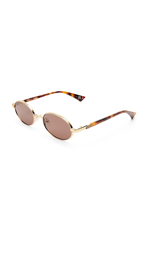  Le Specs Icicle Sunglasses In Metallic Gold. 