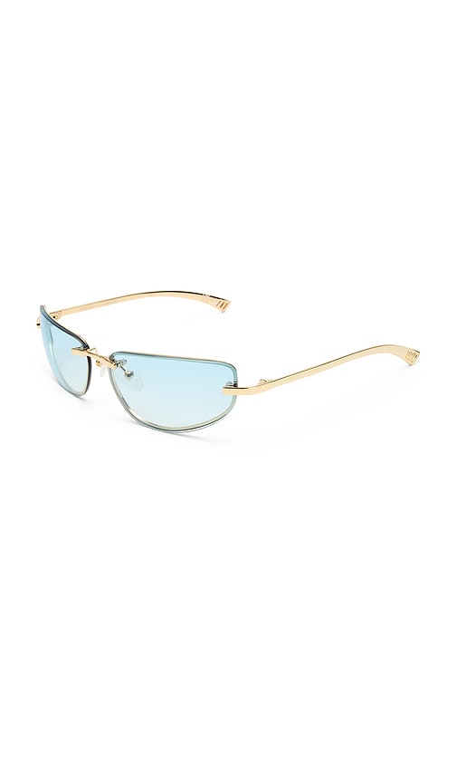  Le Specs Bubbles Sunglasses In Metallic Gold. 