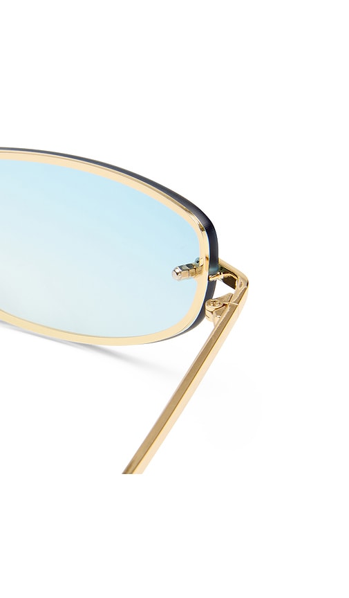  Le Specs Bubbles Sunglasses In Metallic Gold. 