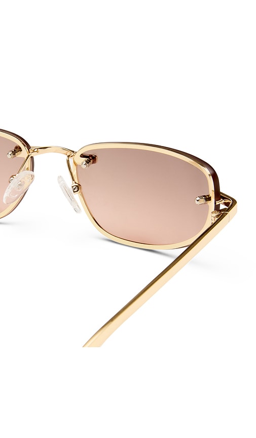  Le Specs Sonnenbrille Bubbles In Metallic Gold. 