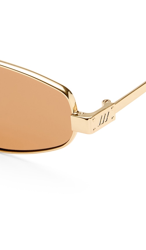  Le Specs Treasure Sunglasses In Metallic Gold. 
